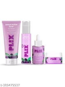 PLIX Jamun Active Acne Control Skincare Combo (Cleanser + Toner + Serum + Moisturizer)