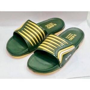 Green & Yellow Slide Sandals