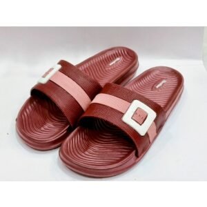 Maroon Comfort Slide Sandals