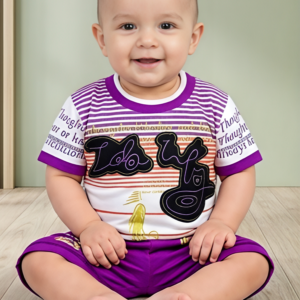 Baby Boys/Girls Printed T-Shirt & Shorts Set (2-Piece Outfit)