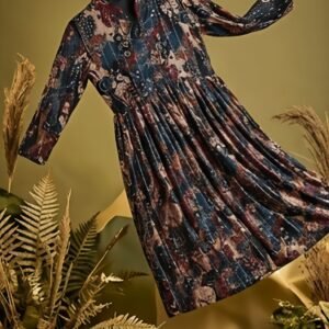 Women’s Printed Flared Gown