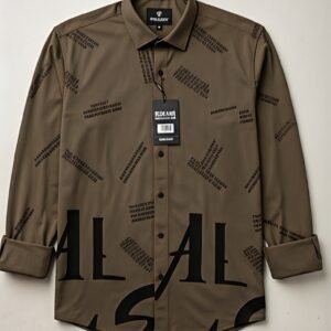 Men’s Premium Printed Designer Shirt – Urban Typography Collection